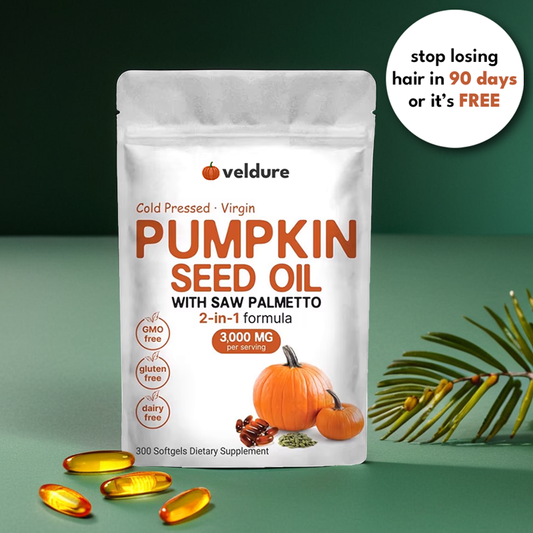 Veldure Pumpkin Seed Oil - 300 Capsules